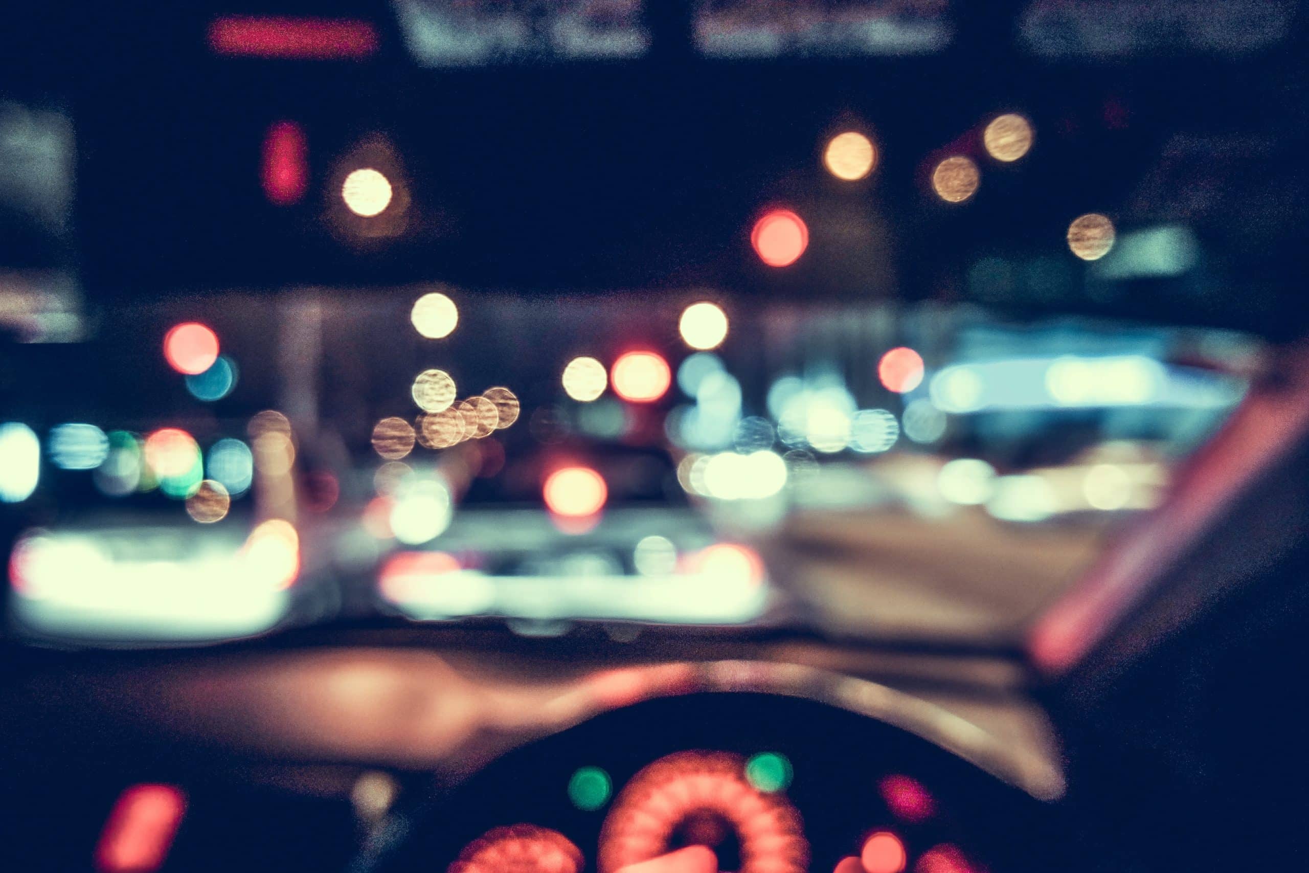 blurred vision while driving the car