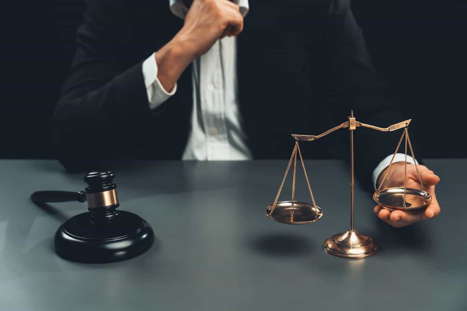 dui lawyer holding justice scale